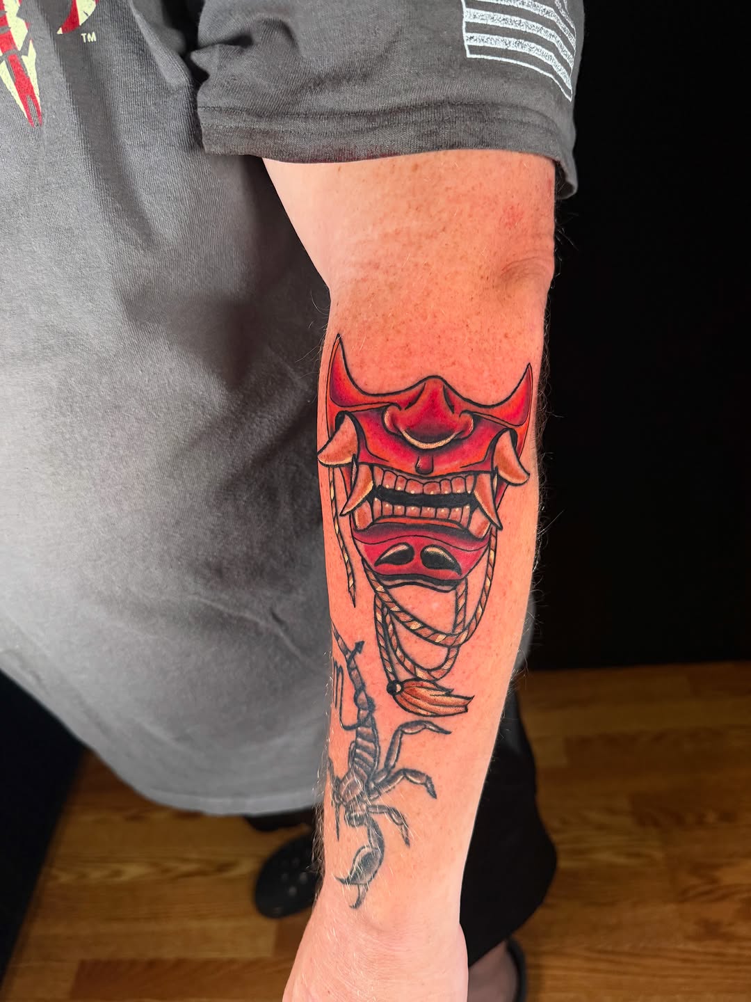 Tattoo by @sideshow_artist — japanese_irezumi, black_and_grey