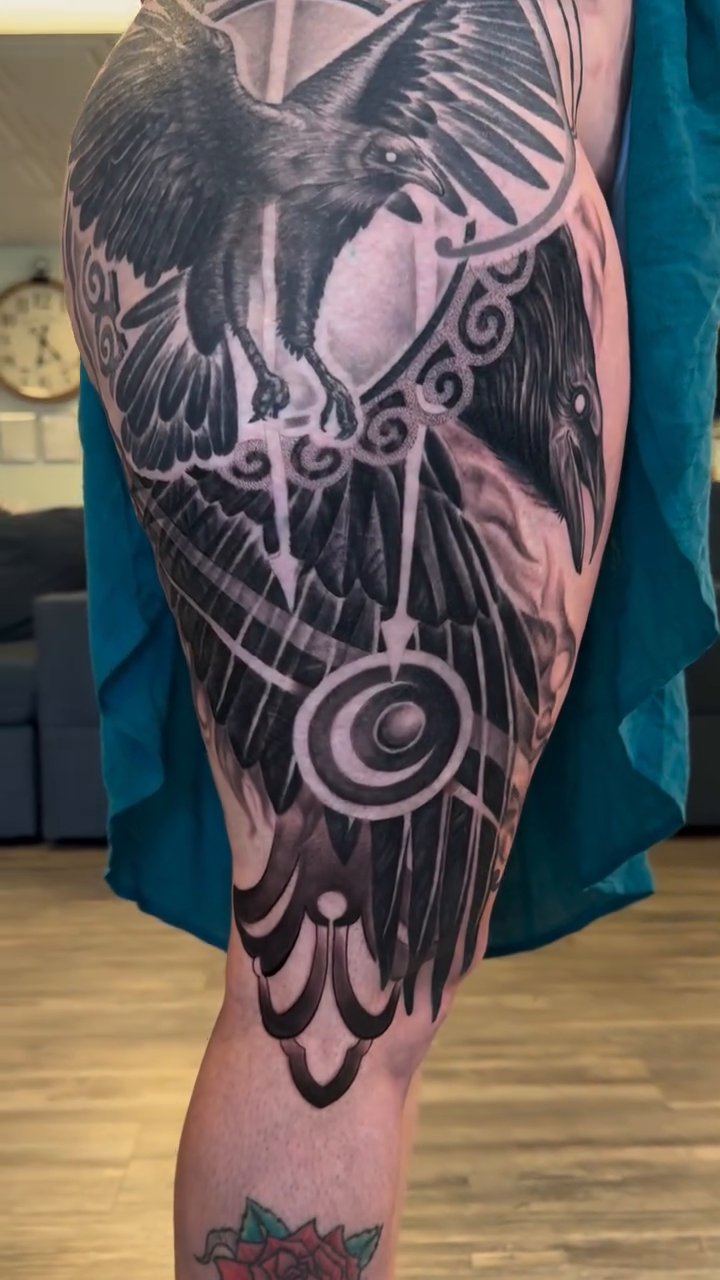 Tattoo by @marcosdavidart — black_and_grey, realism