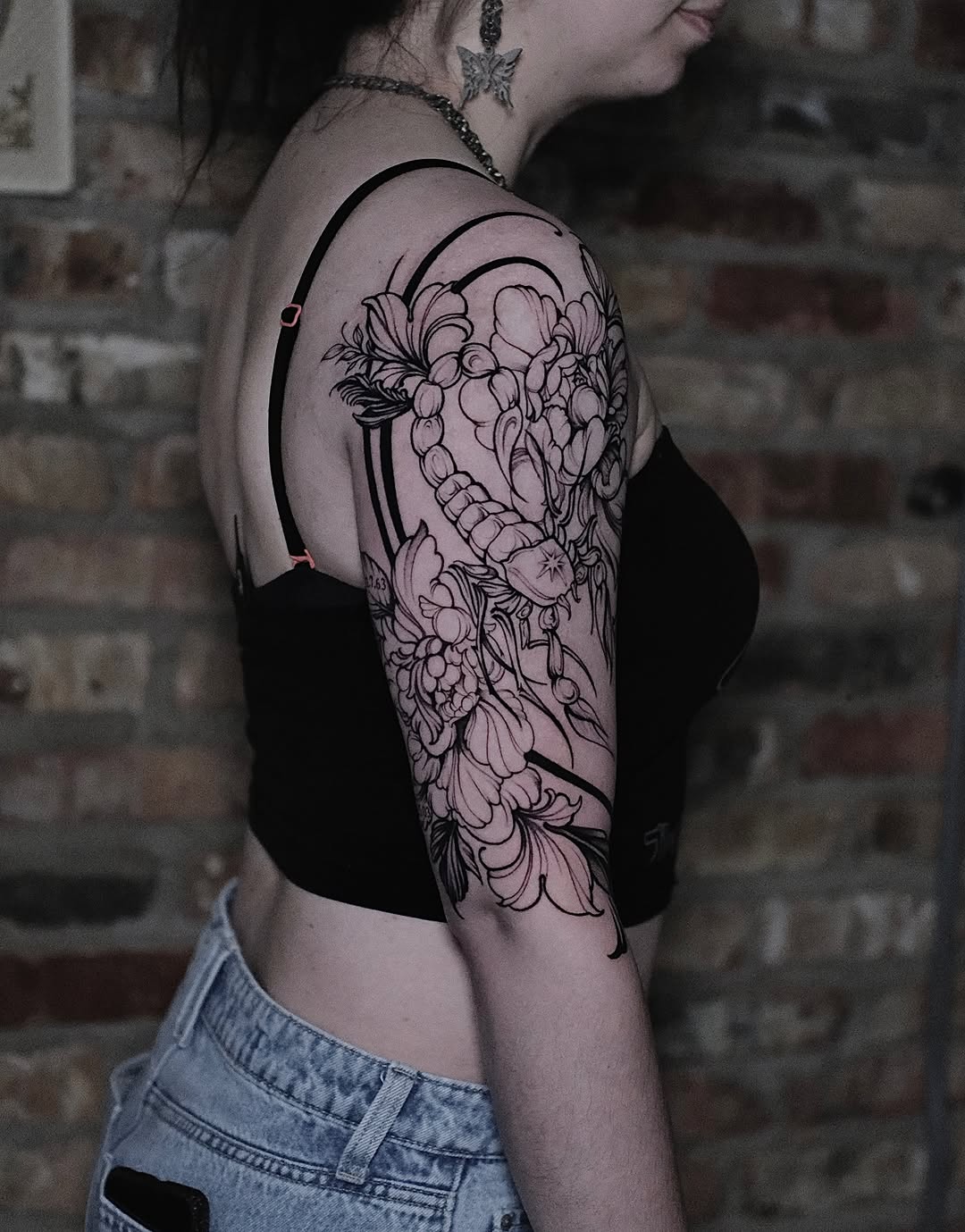 Tattoo by @hellbunnytattoos — black_and_grey, illustrative