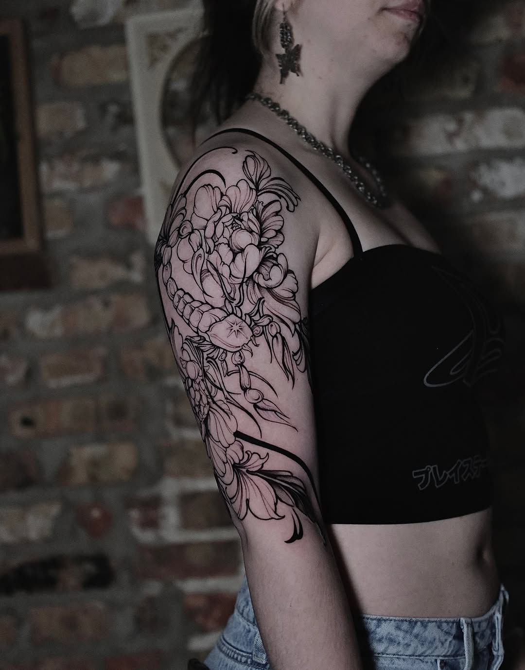 Tattoo by @hellbunnytattoos — black_and_grey, ornamental