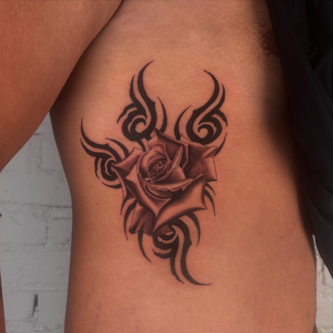 Tattoo by @uuptempo — black_and_grey, tribal