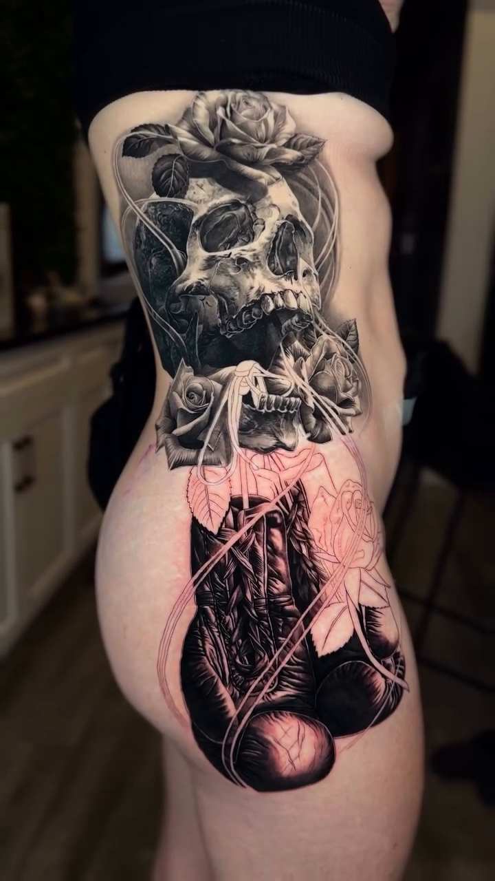 Tattoo by @tan_hope_mm — dark_realism, black_and_grey