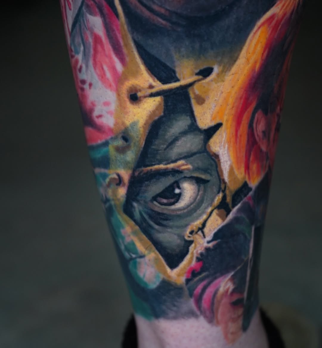 Tattoo by @bxvdidit — realism, trash_polka