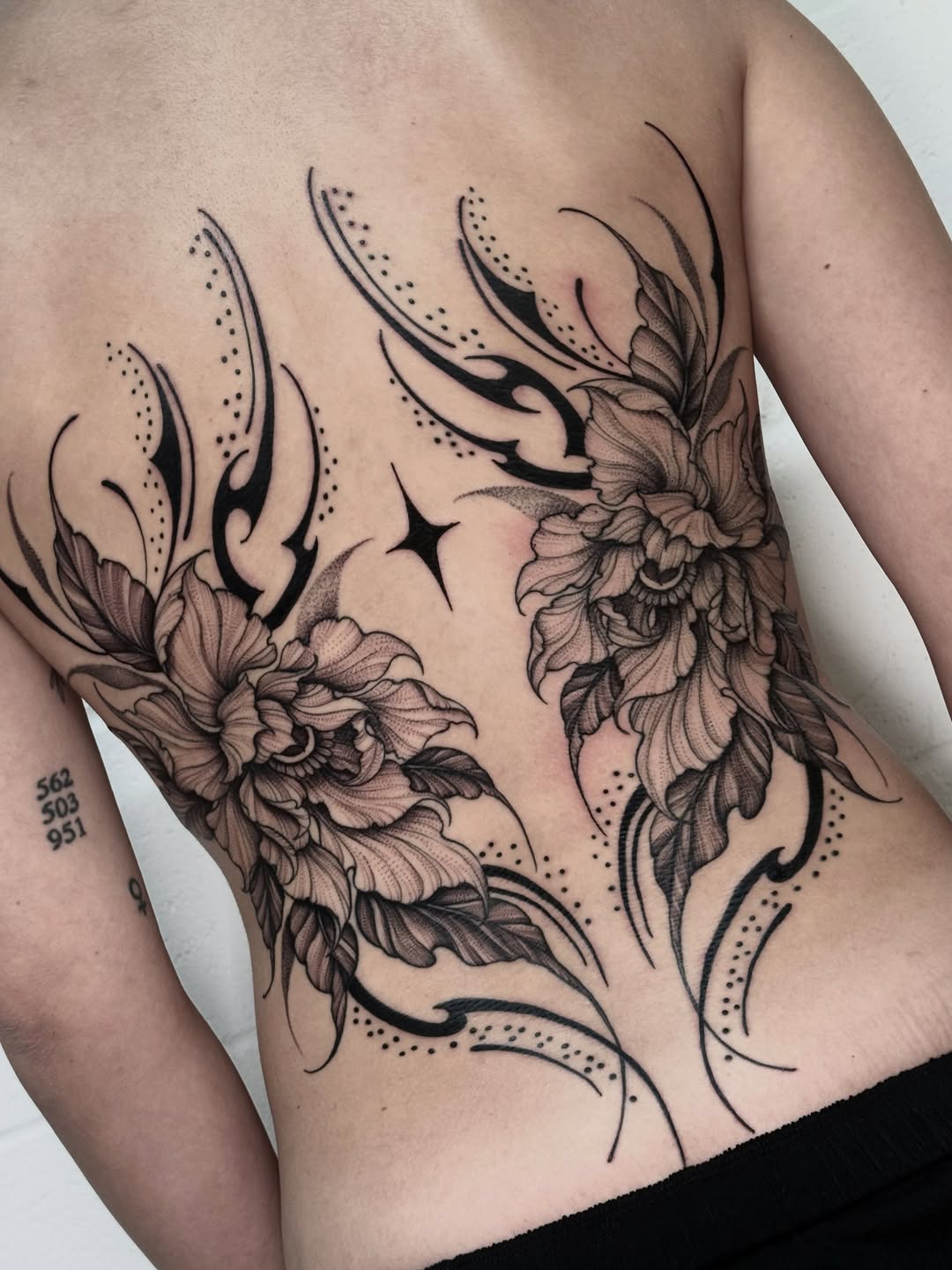 Tattoo by @arteink_bymirtha β black_and_grey, dotwork