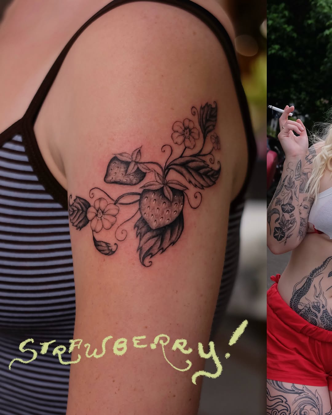 Tattoo by @sailorsisilia — black_and_grey, fine_line