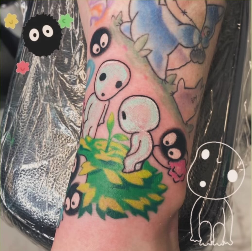 Tattoo by @gillygoatpokes — anime