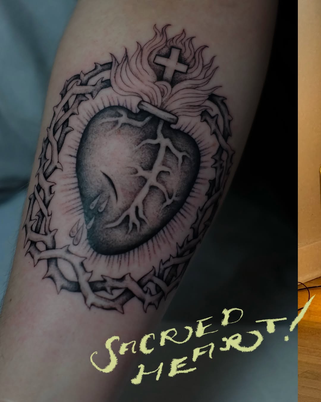 Tattoo by @sailorsisilia — black_and_grey, chicano