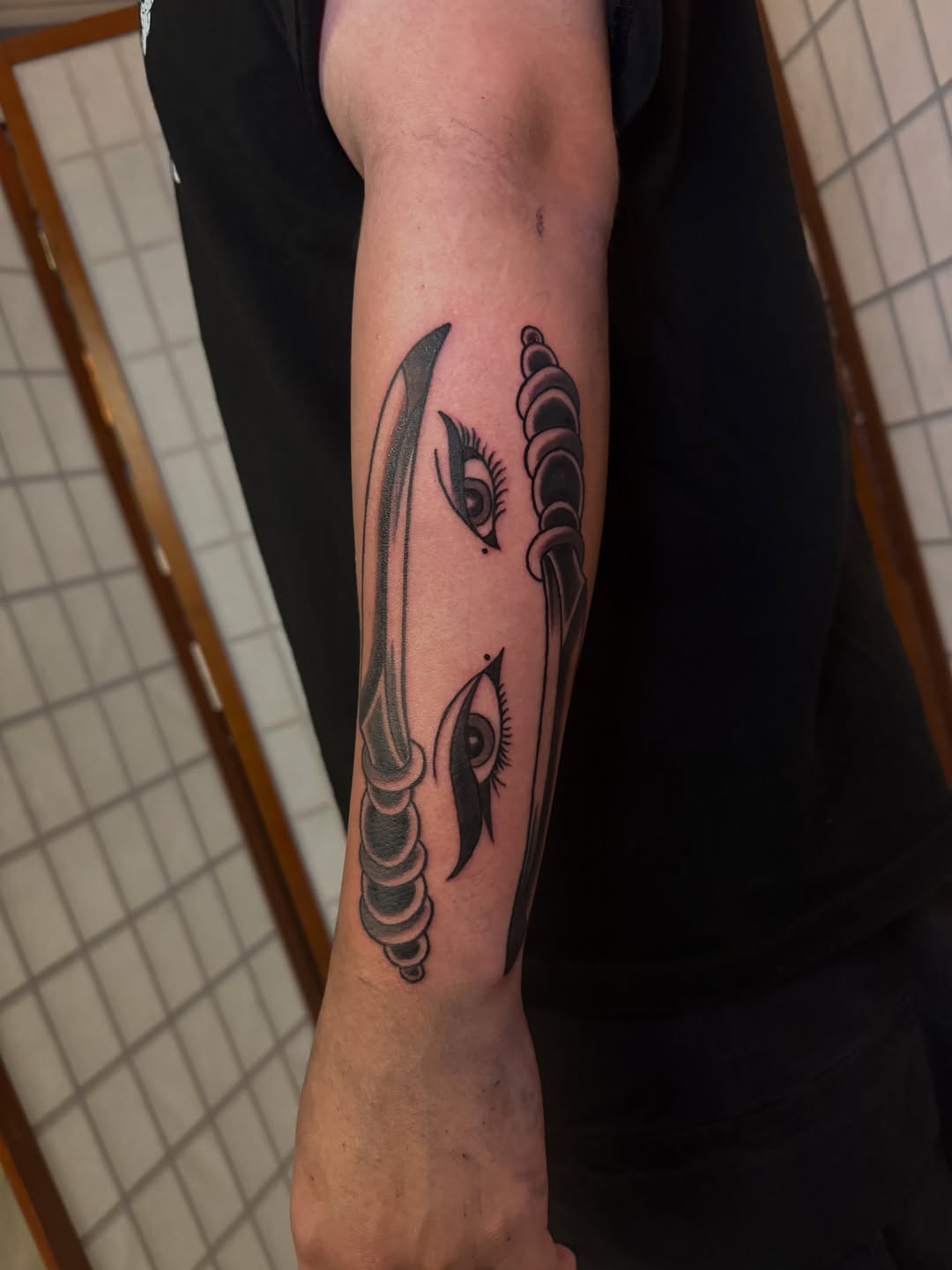 Tattoo by @dylanprorok — black_and_grey, chicano