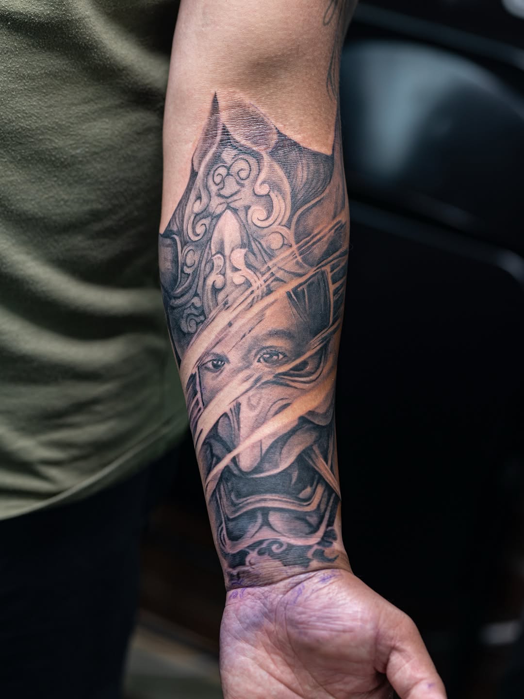 Tattoo by @inklayr β black_and_grey, realism