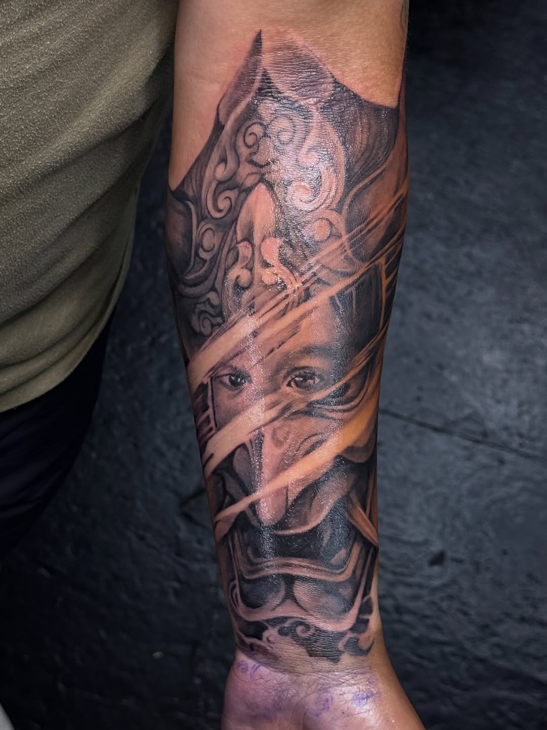 Tattoo by @inklayr β black_and_grey, realism