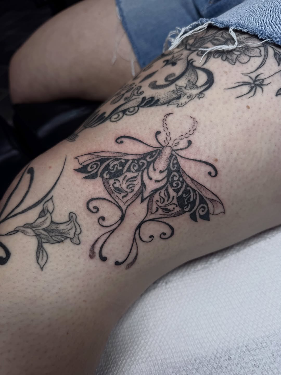 Tattoo by @olivia__tattoos — blackwork, ornamental