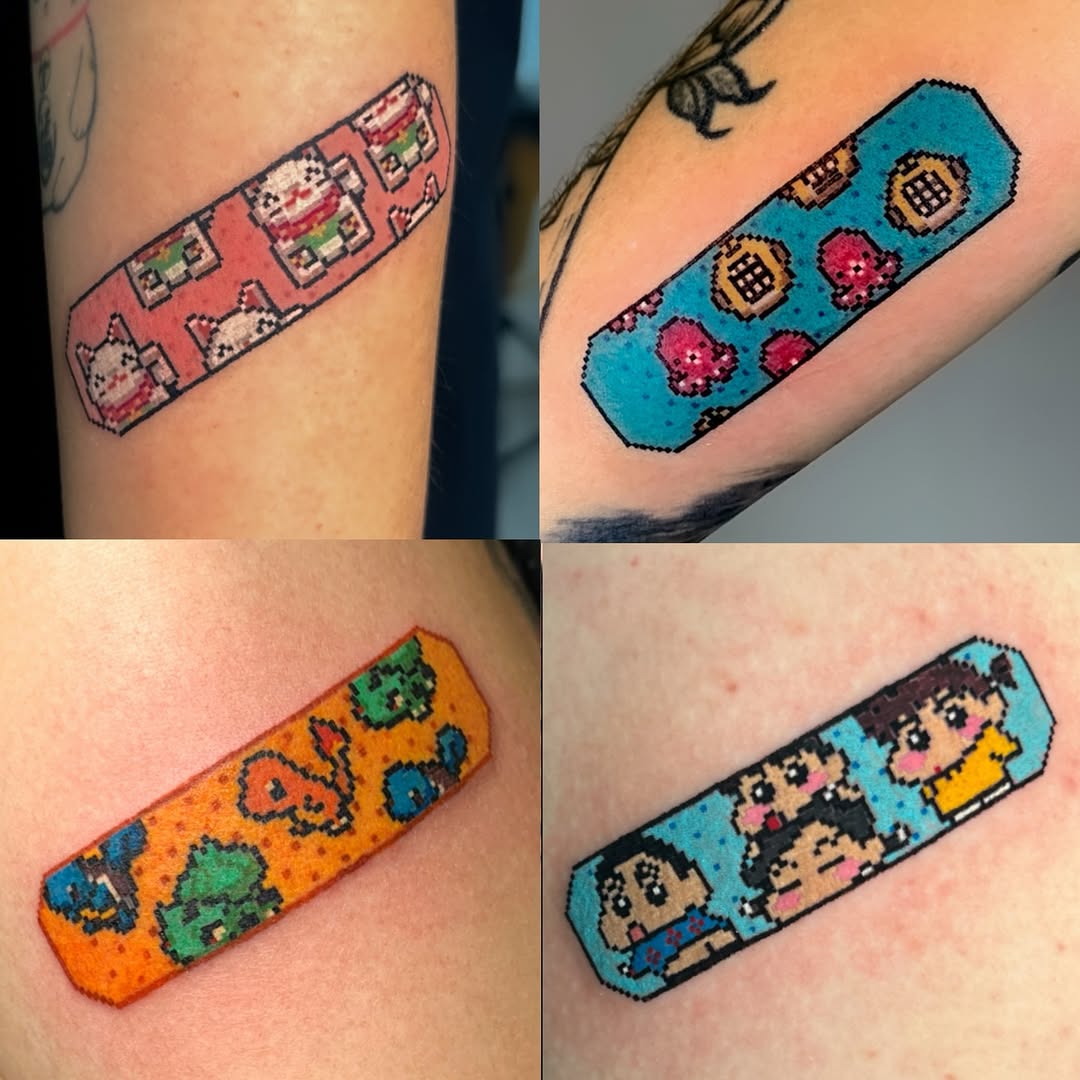Tattoo by @mrpixel.tattooer β new_school, anime