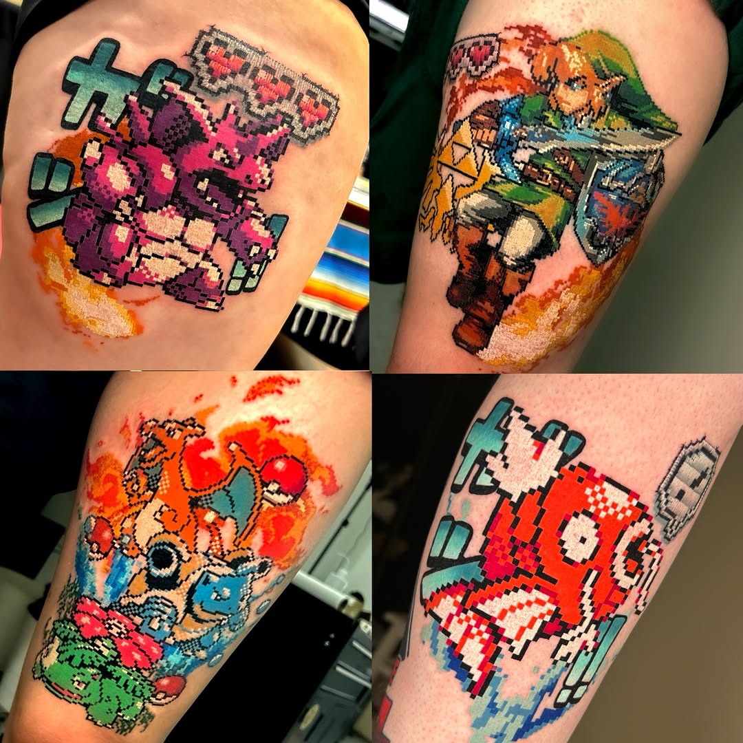 Tattoo by @mrpixel.tattooer β anime, new_school
