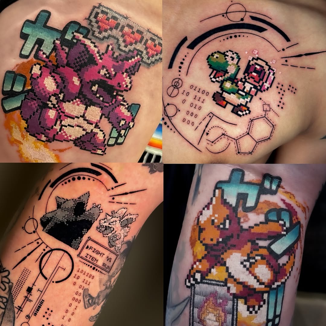 Tattoo by @mrpixel.tattooer β geometric, new_school