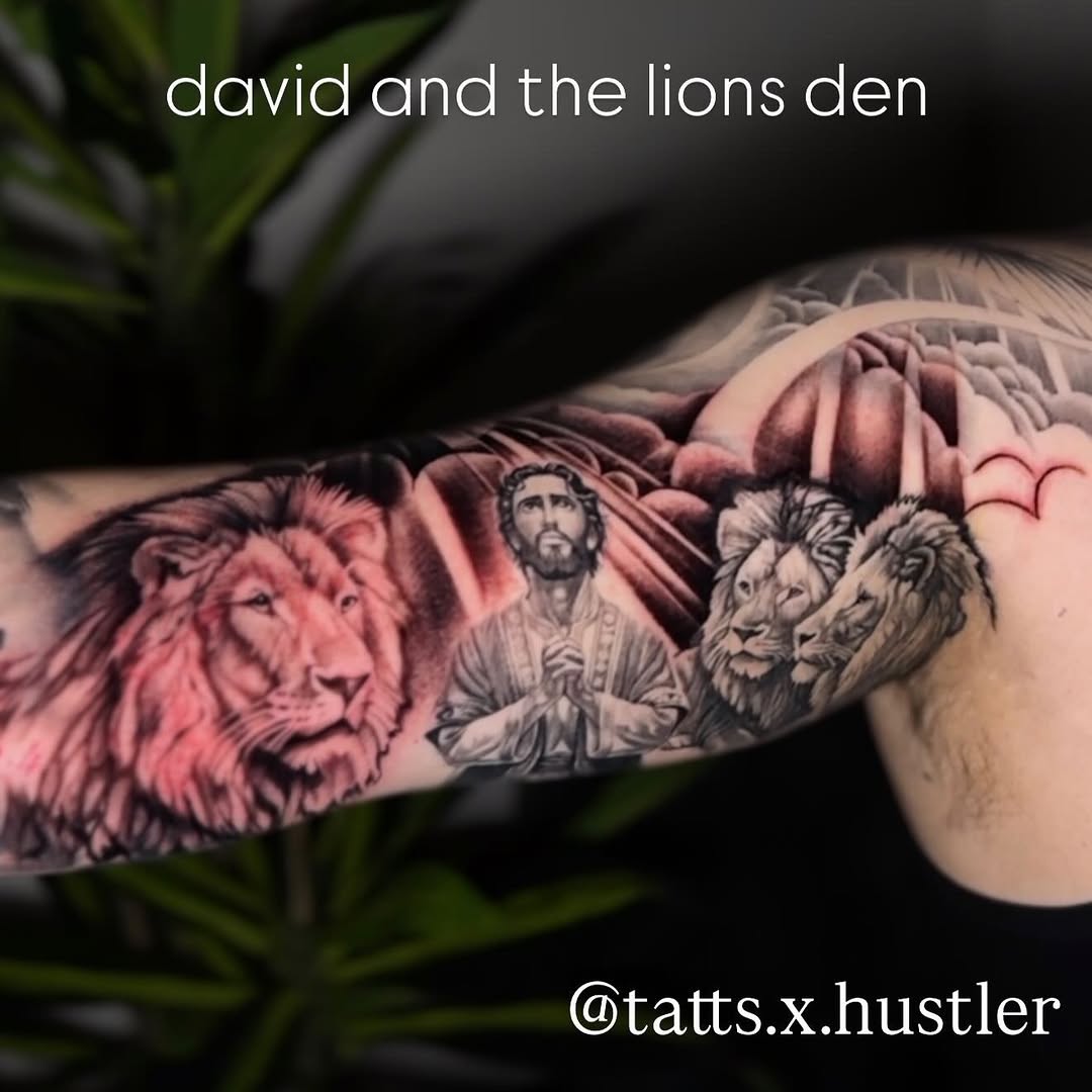 Tattoo by @tatts.x.hustler โ realism, black_and_grey