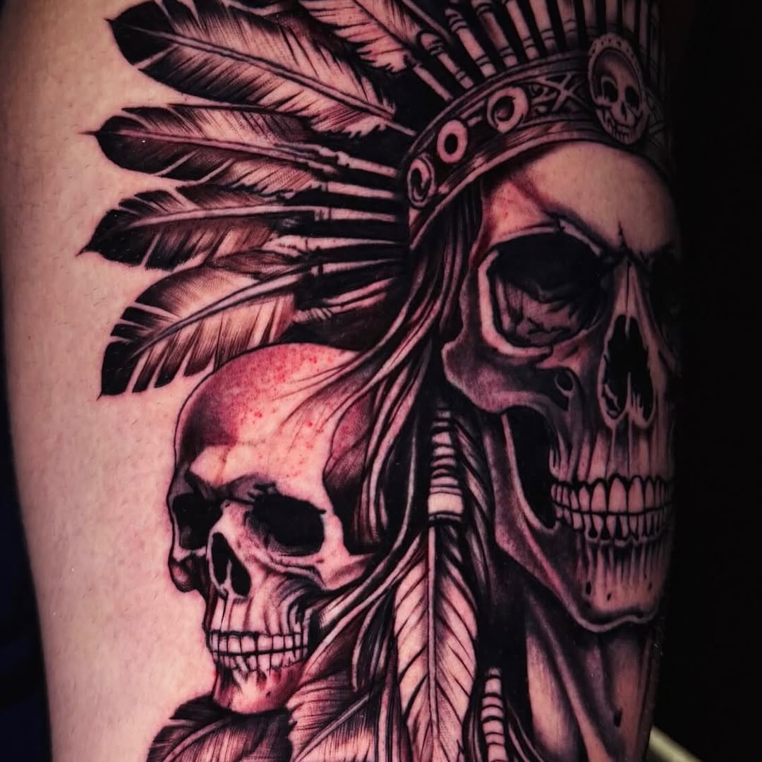 Tattoo by @tatts.x.hustler โ realism, black_and_grey
