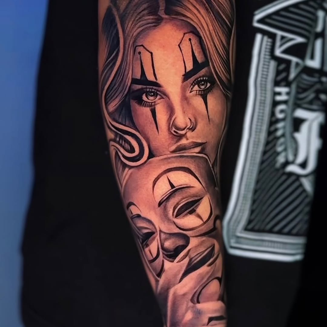 Tattoo by @tatts.x.hustler โ chicano, realism