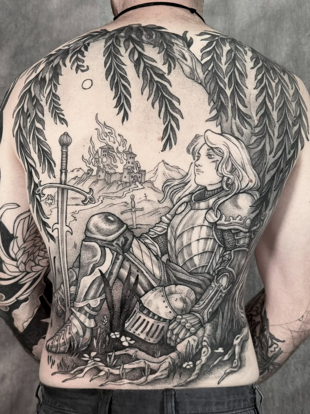 Tattoo by @hillary_blair — black_and_grey, illustrative