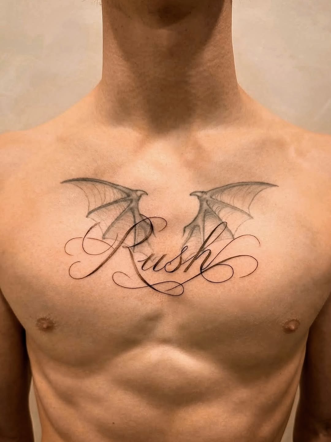 Tattoo by @tattooer_nick β lettering_script, black_and_grey