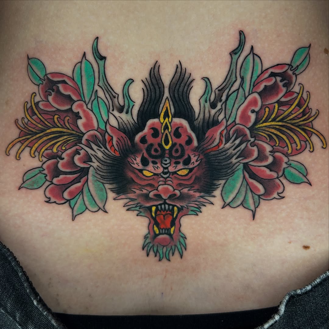 Tattoo by @dirtyblackboots — japanese_irezumi, neo_traditional