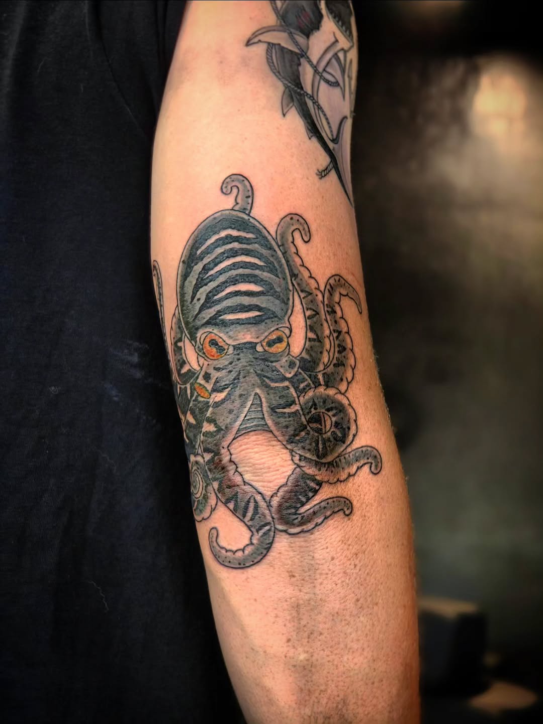 Tattoo by @reedblount — black_and_grey, neo_traditional
