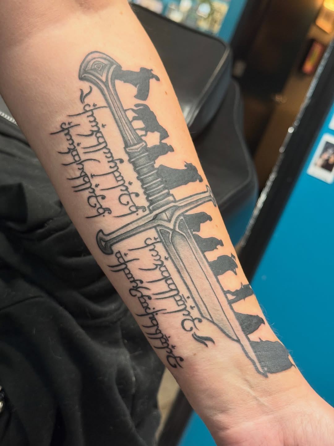 Tattoo by @inkbynev — lettering_script, black_and_grey