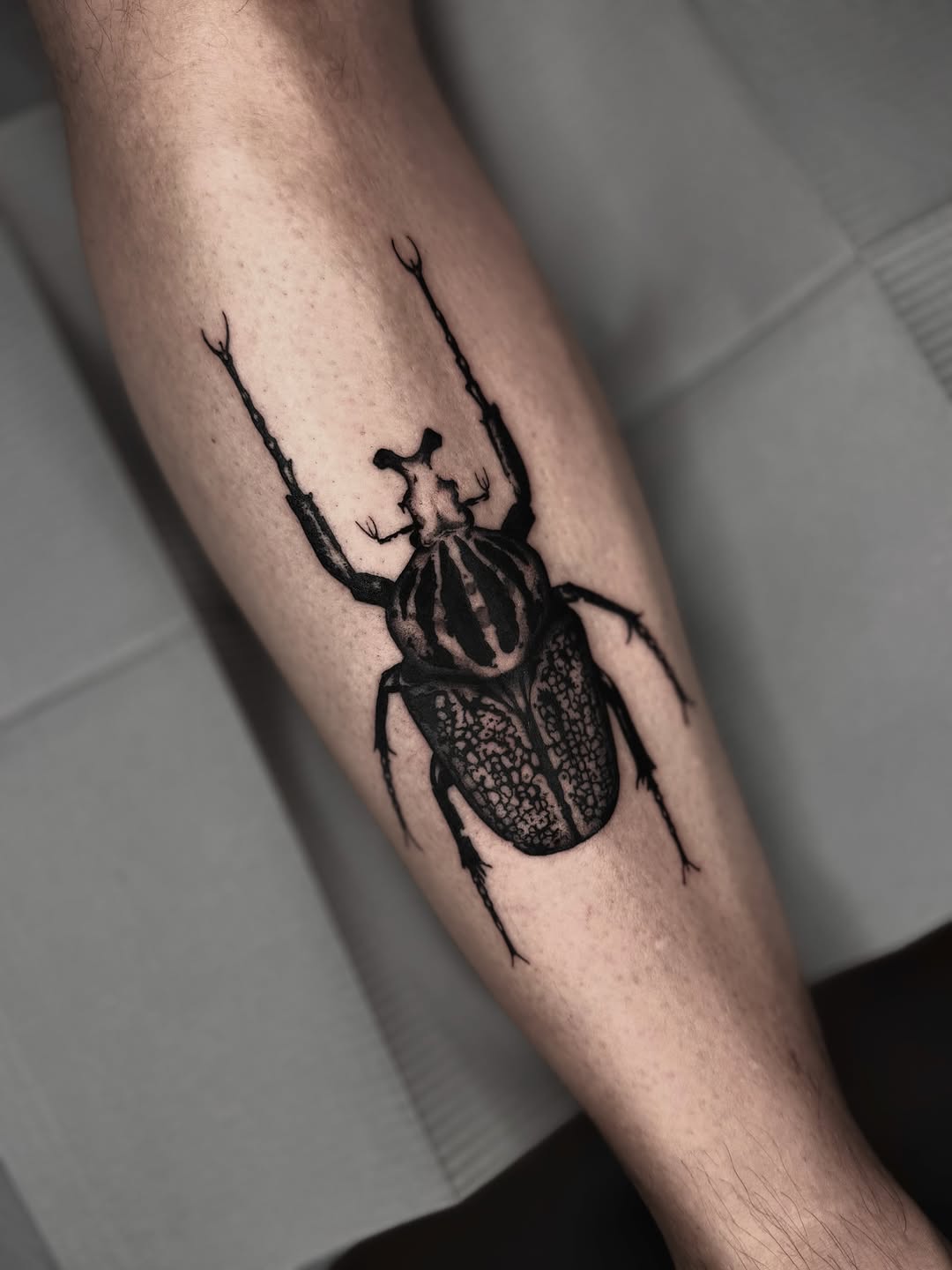 Tattoo by @korztattoo — black_and_grey, realism
