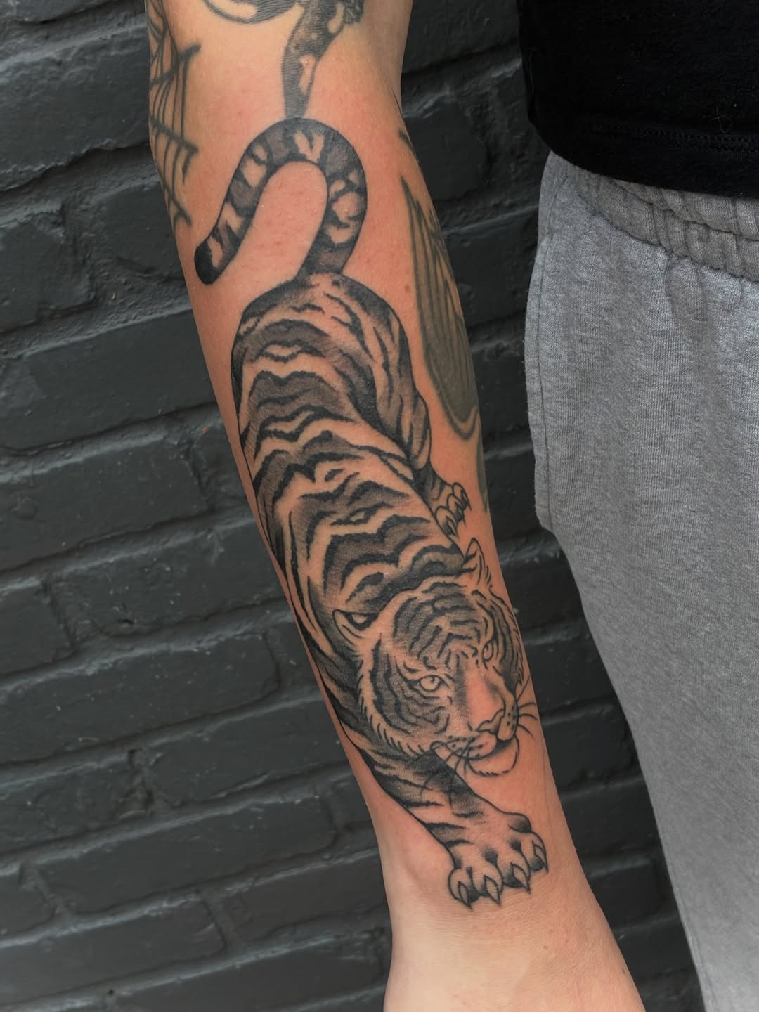 Tattoo by @fake.goth_ โ black_and_grey, realism