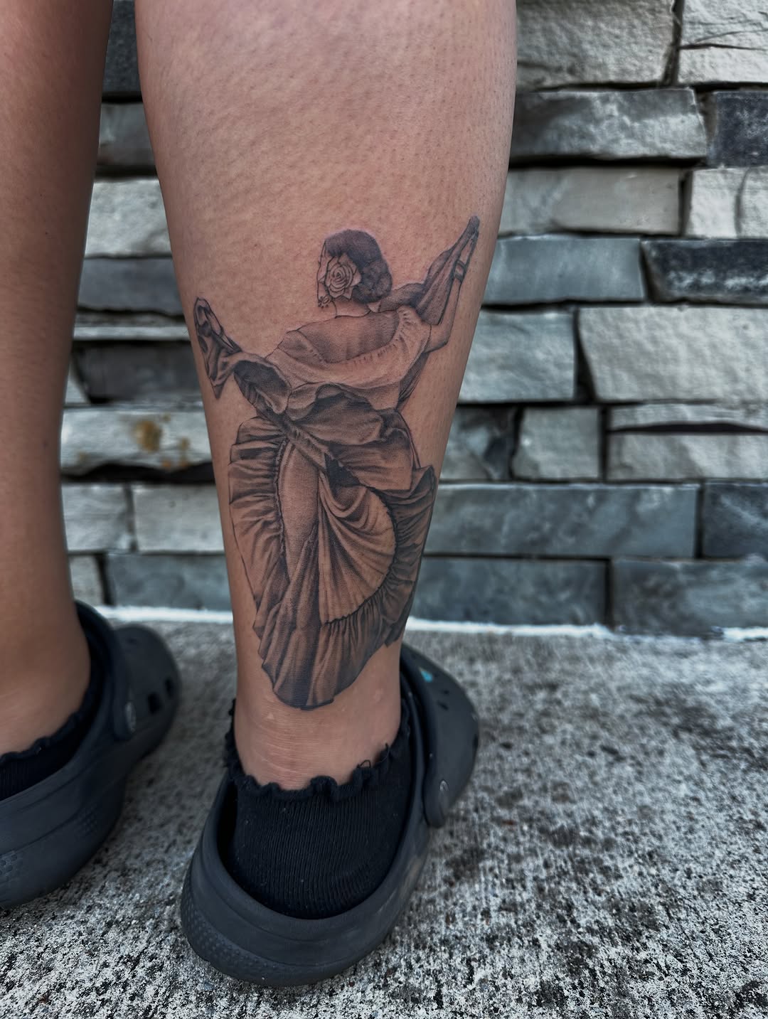 Tattoo by @danibtat2 โ realism, black_and_grey