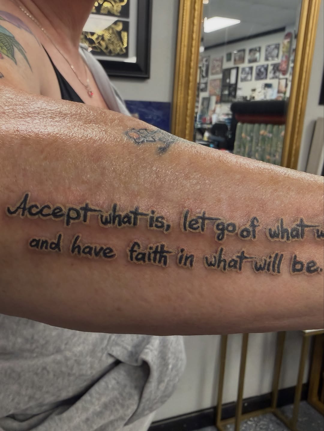 Tattoo by @sheannatattoo — lettering_script