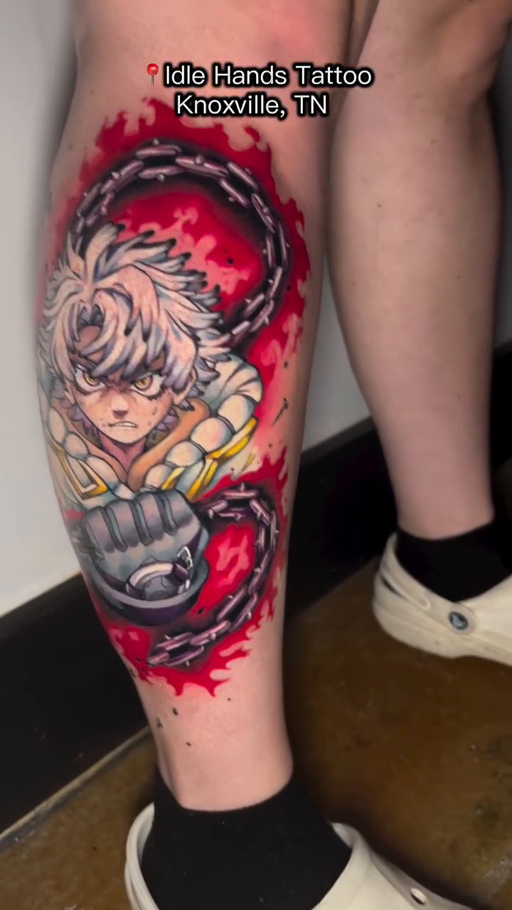 Tattoo by @morgue.inkz — anime