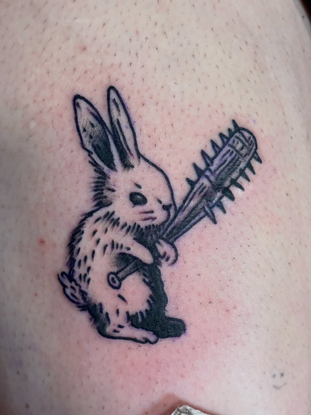 Tattoo by @fracas_tattoo — ignorant, blackwork