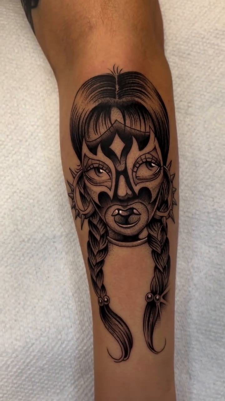 Tattoo by @jesus_pieces_ — neo_traditional, black_and_grey