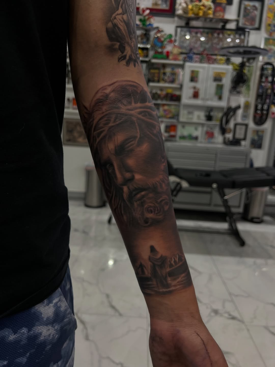 Tattoo by @inkedby.jf โ realism, black_and_grey