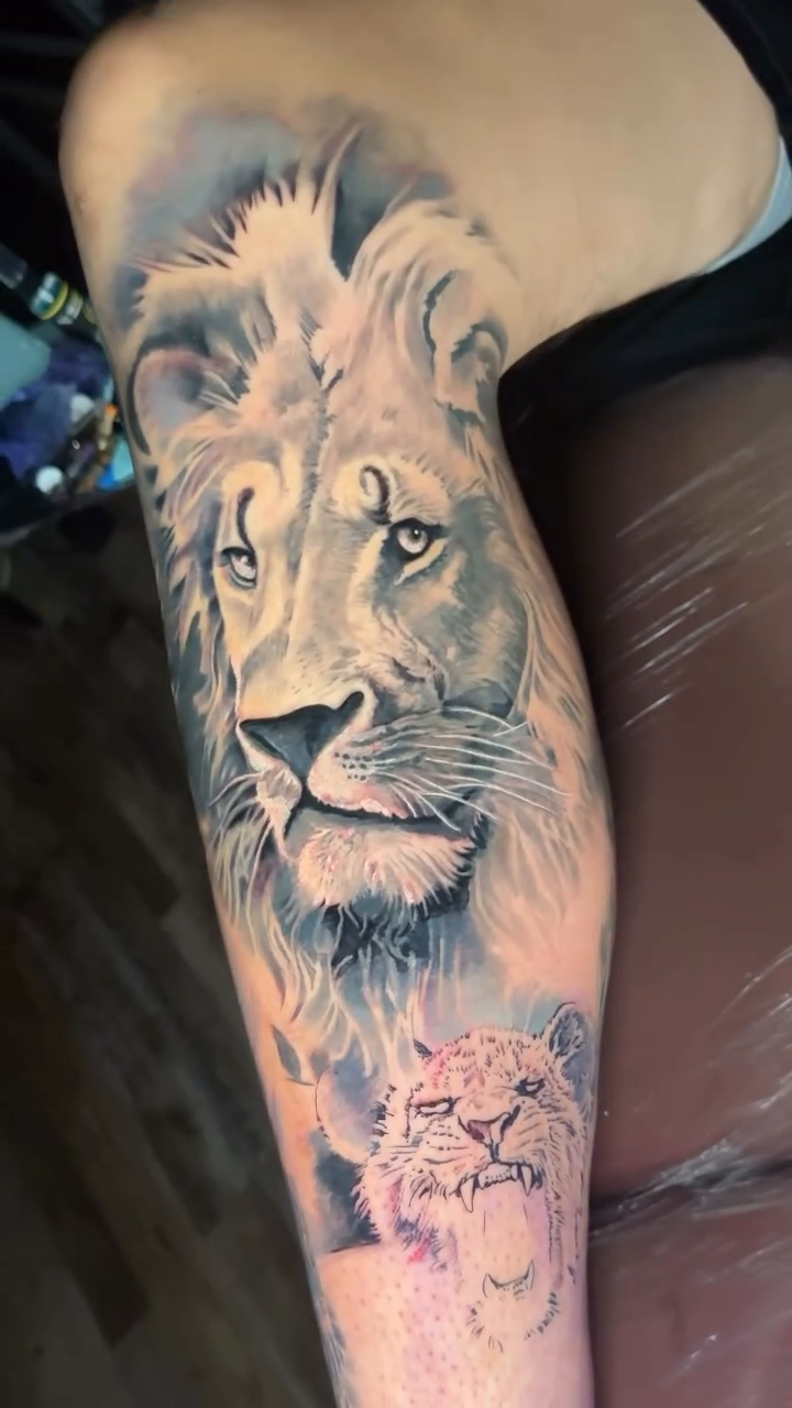 Tattoo by @bloodmoney_tattoos — realism, black_and_grey
