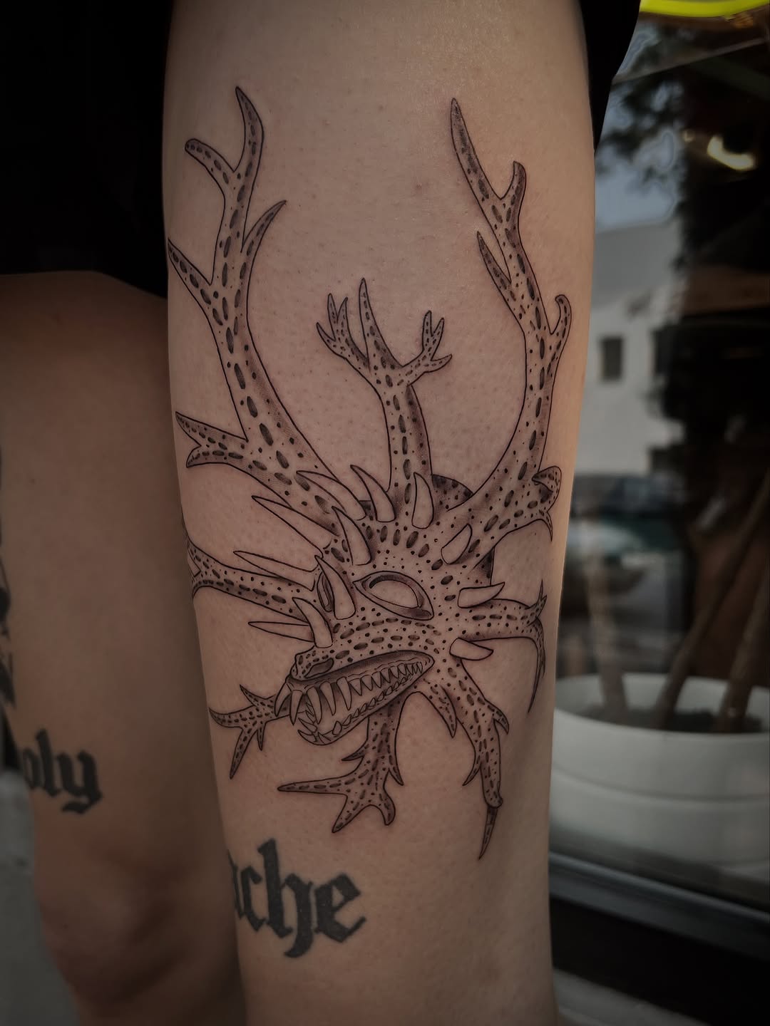 Tattoo by @southpaw.stipple โ black_and_grey, illustrative