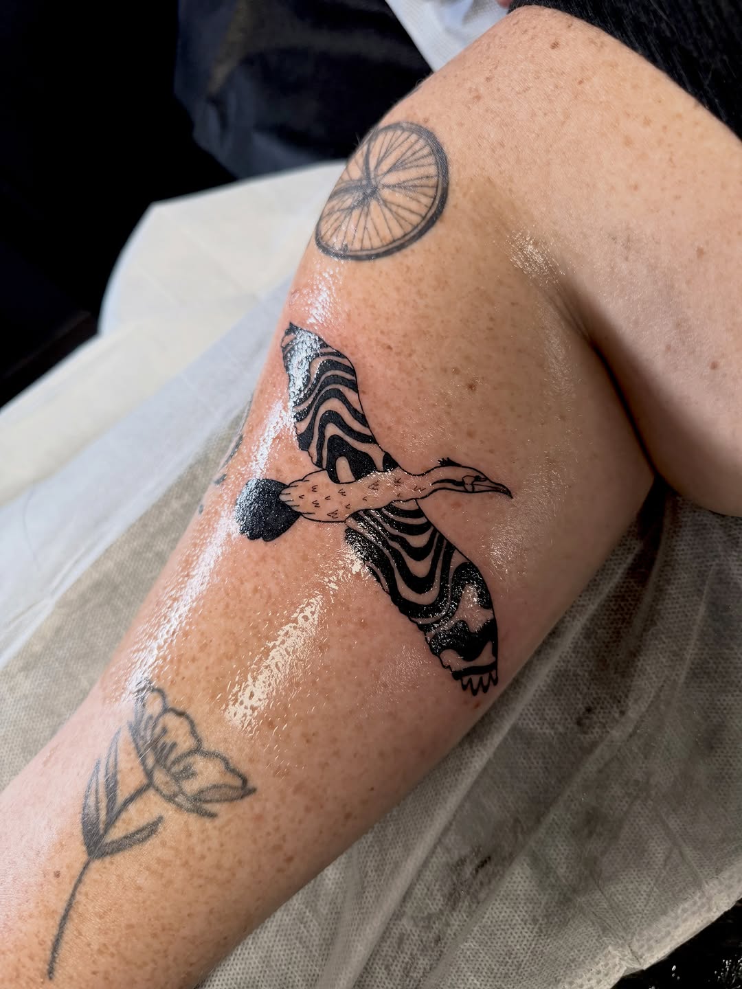 Tattoo by @inagaki.ink — blackwork, geometric