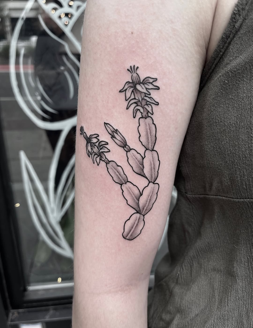 Tattoo by @raineydaytattoos — black_and_grey, fine_line