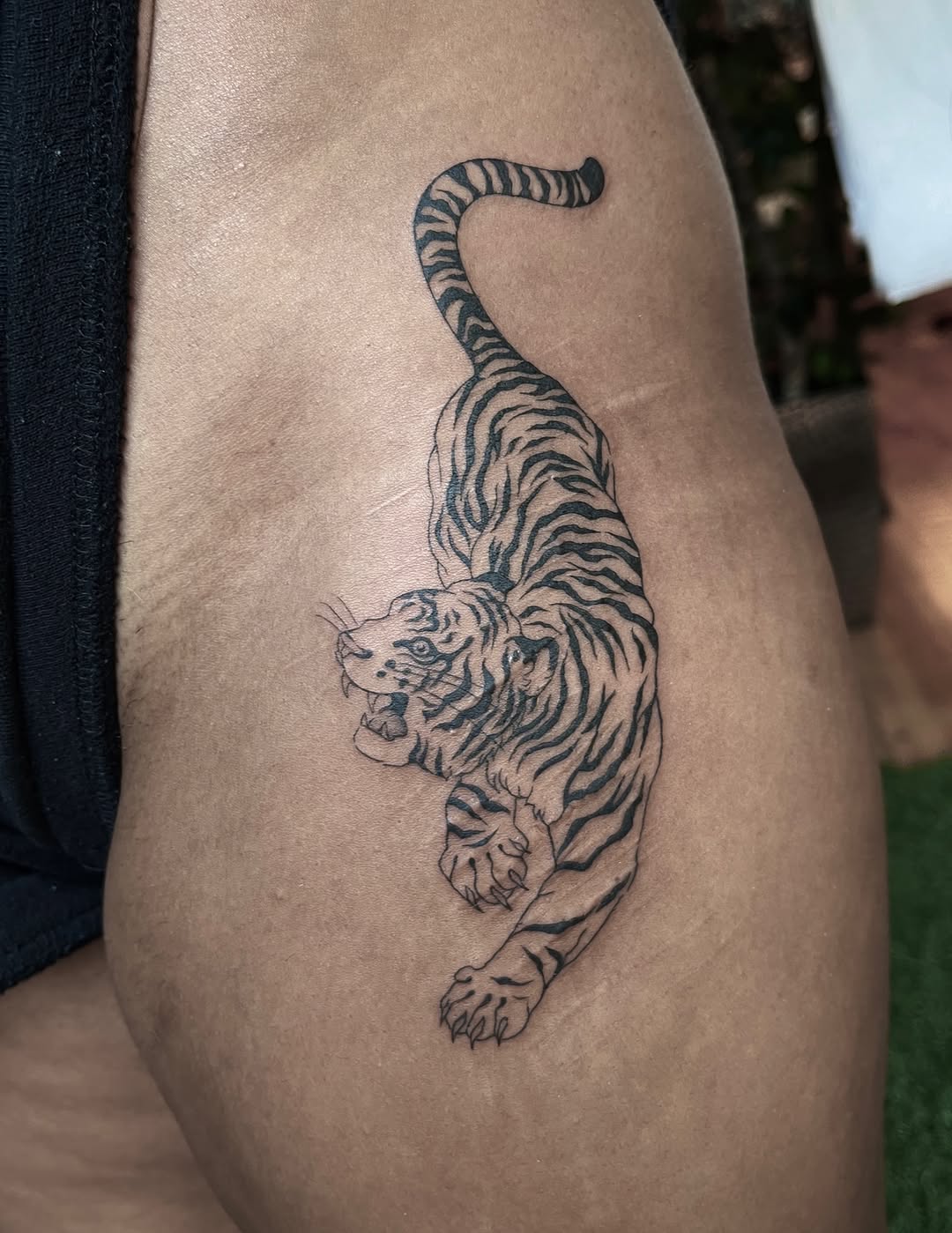 Tattoo by @raineydaytattoos — black_and_grey, realism