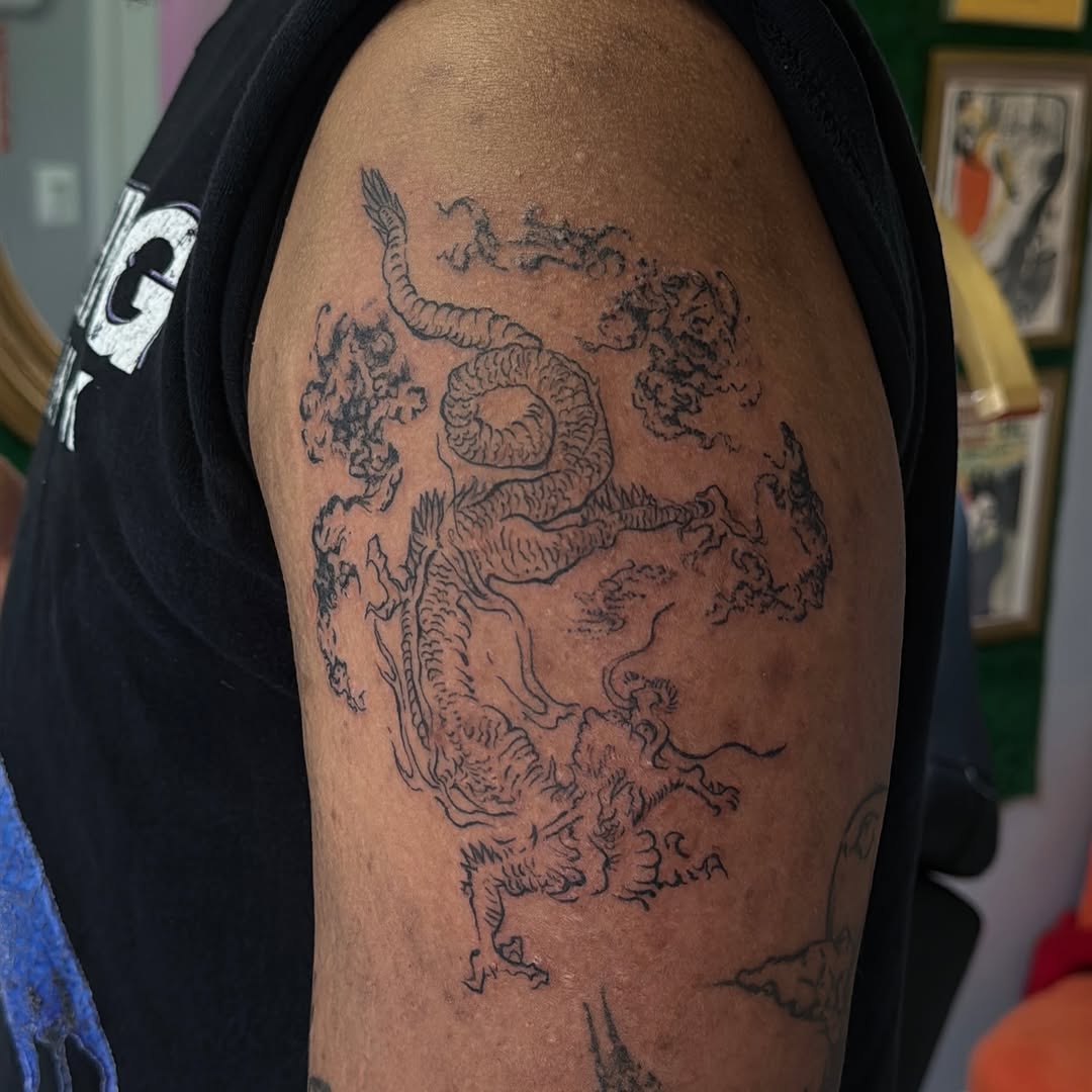 Tattoo by @razor.ink.studio β japanese_irezumi, black_and_grey