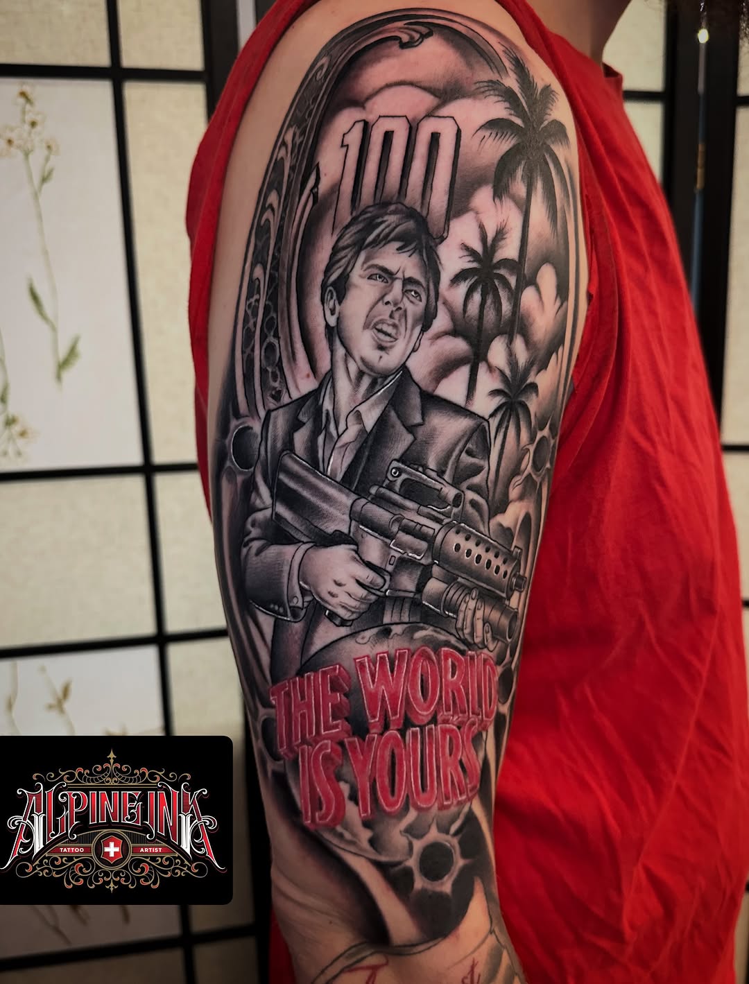 Tattoo by @alpine_ink_ — realism, trash_polka