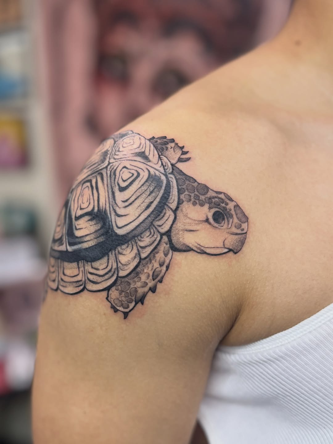 Tattoo by @rebecca.rose.tattoos โ realism, black_and_grey