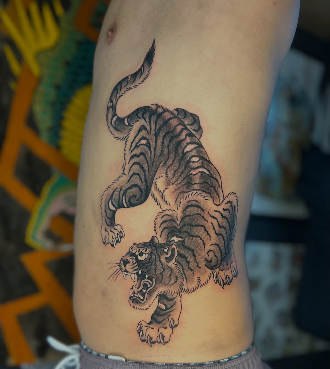 Tattoo by @max_aaron_tat2 — japanese_irezumi, black_and_grey