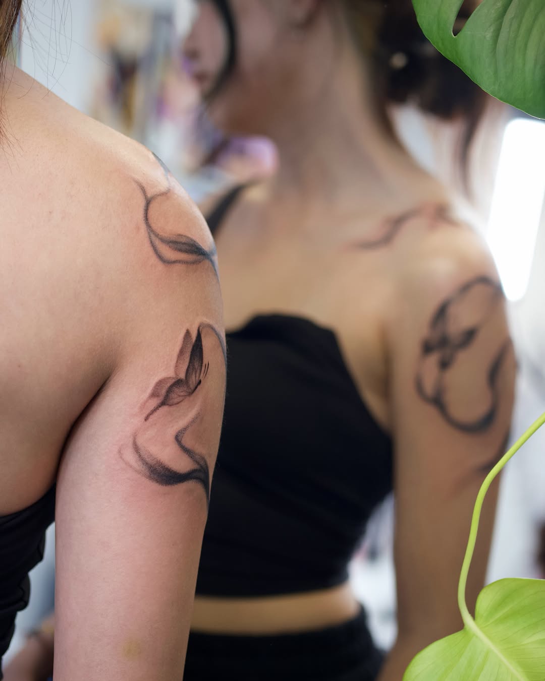 Tattoo by @toki.tattoos โ fine_line, black_and_grey
