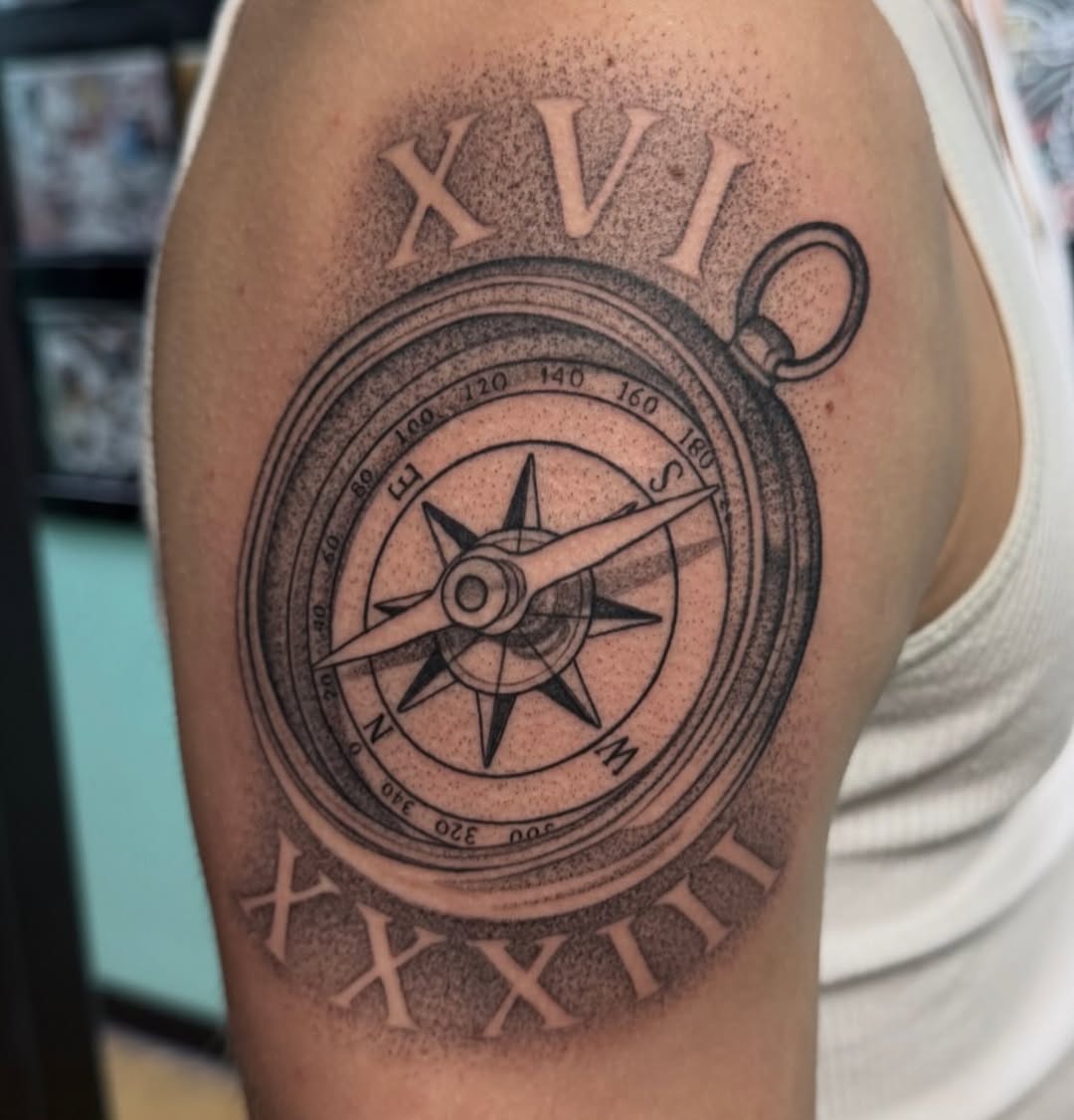 Tattoo by @michaelvillalobostattoo — black_and_grey, realism