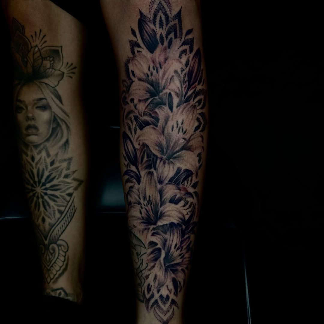 Tattoo by @forbidden_skin_designs β realism, black_and_grey