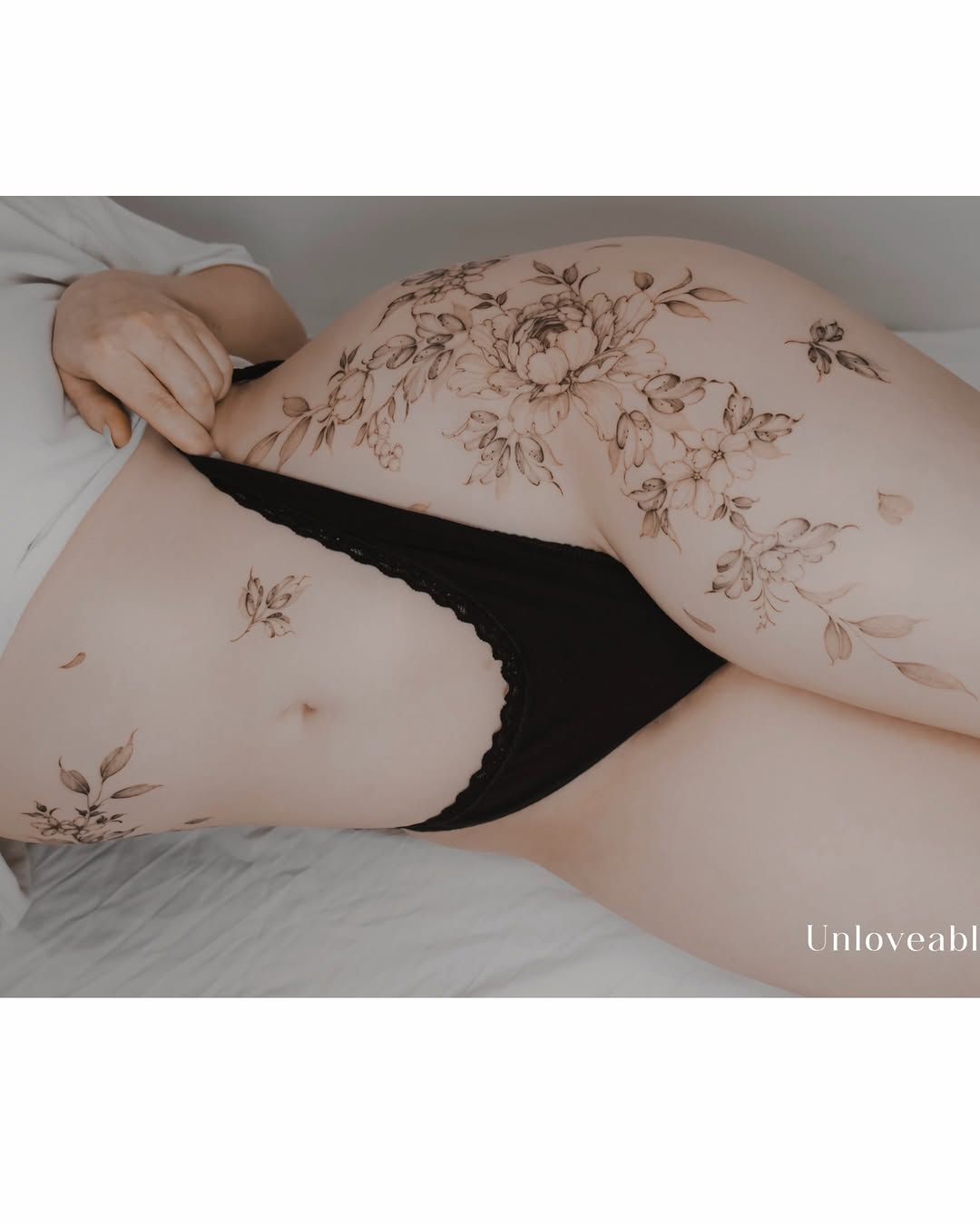 Tattoo by @unloveable.nyc — fine_line, black_and_grey