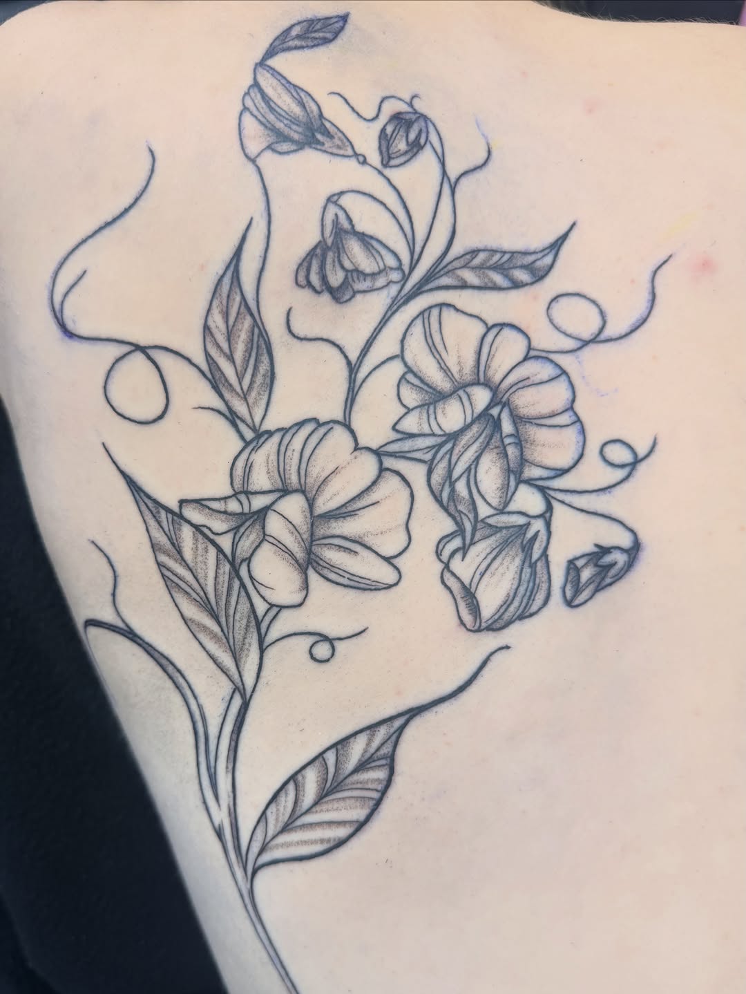 Tattoo by @toots_tattoos — fine_line, dotwork