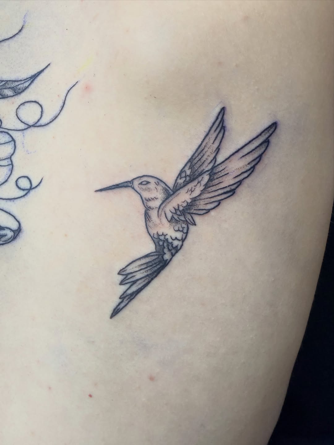 Tattoo by @toots_tattoos — fine_line, black_and_grey