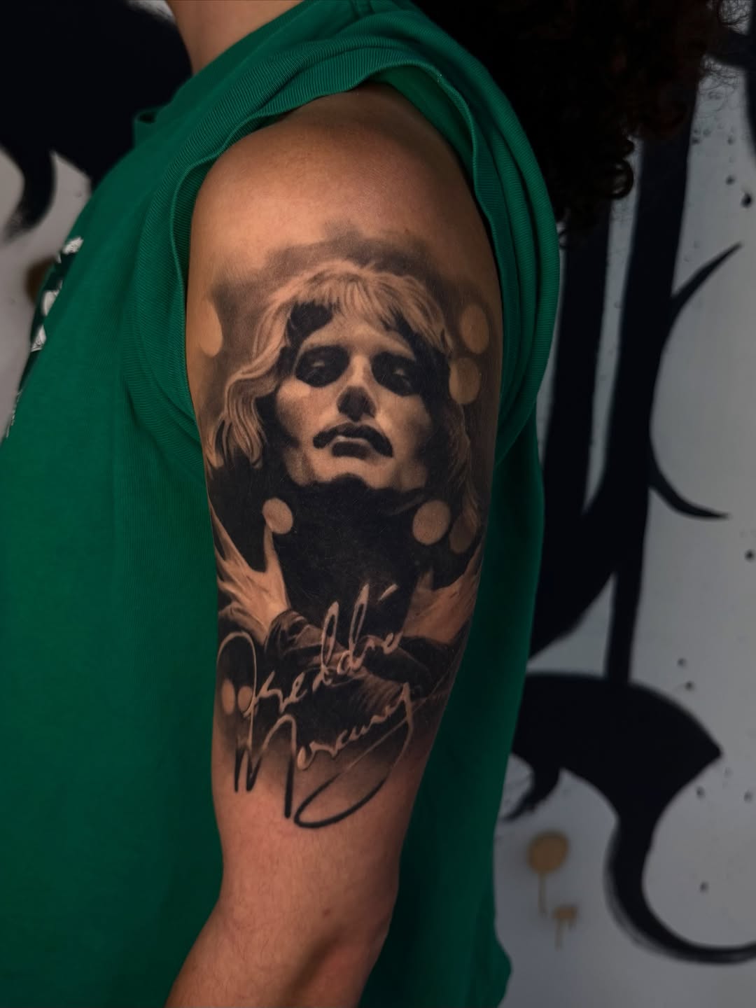 Tattoo by @the_flame_spitta — realism, lettering_script